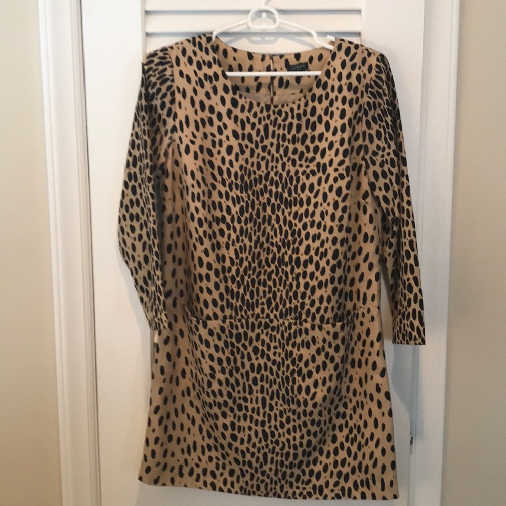 J. Crew leopard tunic dress